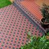 Era Red & Black Chequer Mosaic 29.1x29.1cm