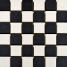 Era White & Black Chequer Mosaic 29.1x29.1cm