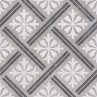 Mondrian Grey Patterned Vitrified 33.5x33.5cm (box of 13)