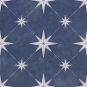 Vincent Navy Blue Patterned Vitrified 33.5x33.5cm (box of 13)