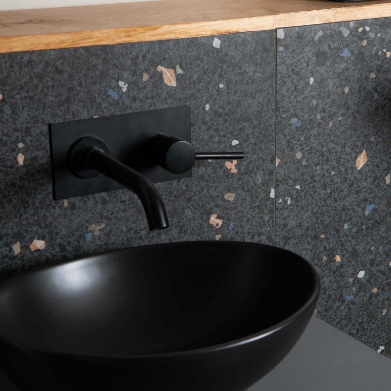 World Terrazzo Black Matt 60x60cm (box of 3)