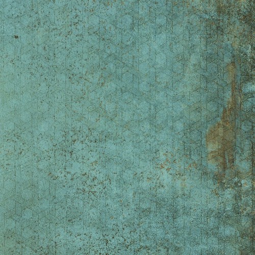 Evoque Metal Green Grey Lapatto 60x60cm Decor (box of 4)