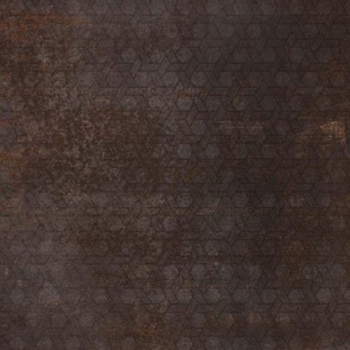 Evoque Metal Brown Lapatto 60x60cm Decor (box of 4)