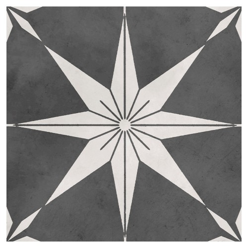 Symphony Dark Grey Matt 20x20cm Star 1 (box of 14)