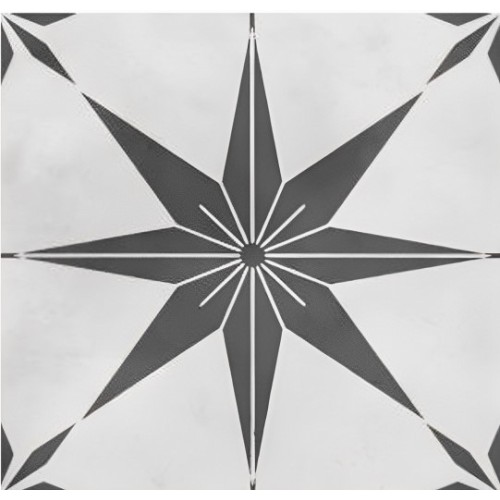 Symphony Grey Matt 20x20cm Star 2 (box of 14)