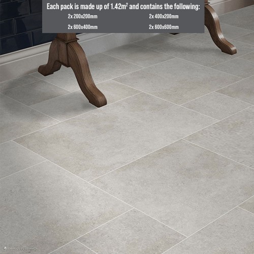 Luciana Stone Matt Porcelain Modular Opus 1.42m2 (box of 8)