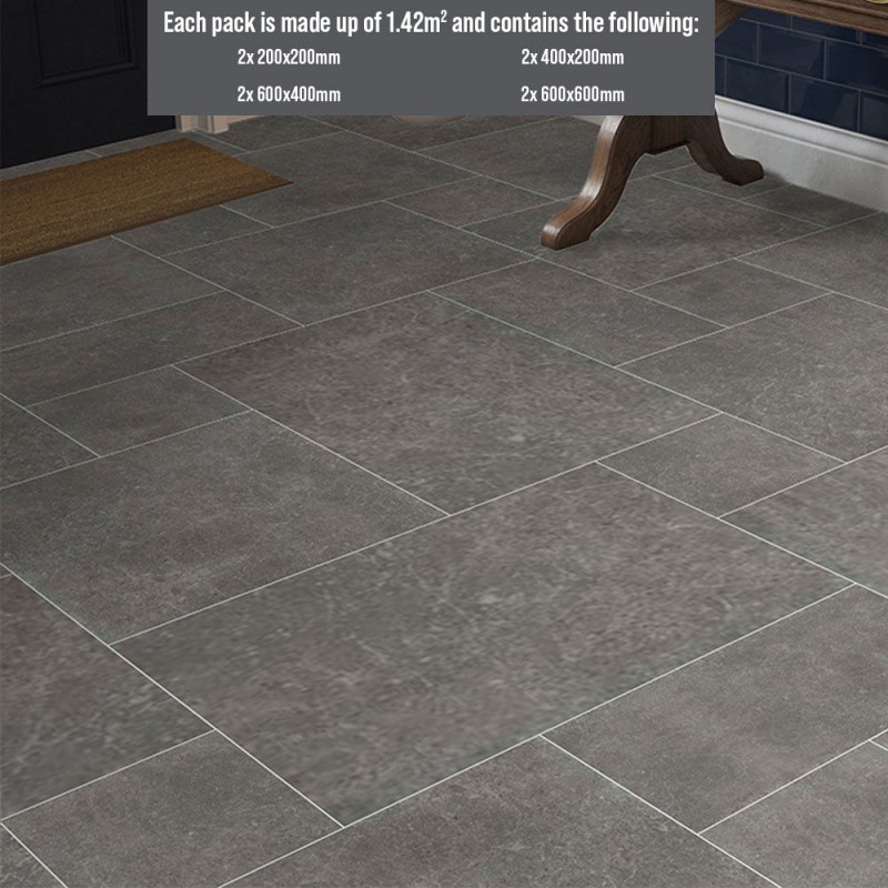 Luciana Slate Matt Porcelain Modular Opus 1.42m2 (box of 8)