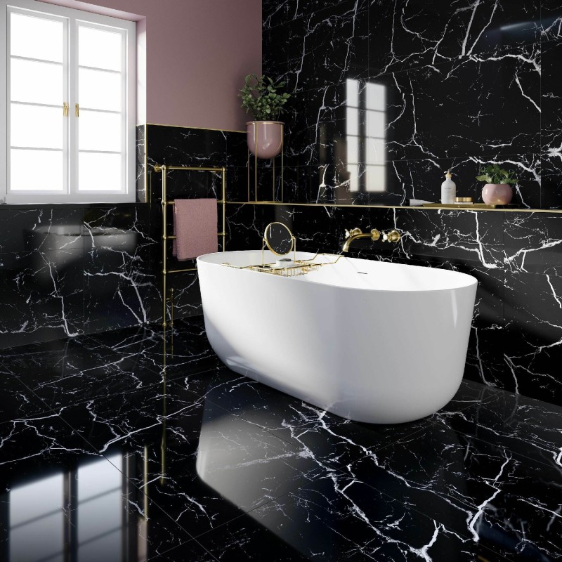 Genova Black Polished 60x120cm (box of 2)