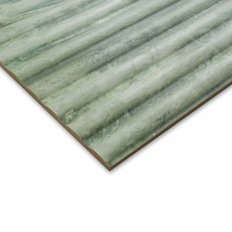 Fluted Travertino Jungle Green 40x120cm (box of 3)