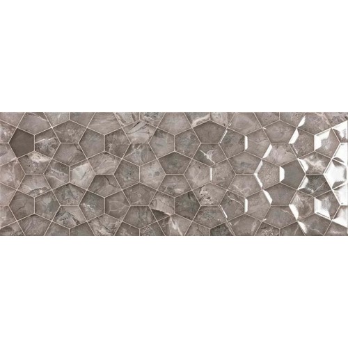 Midtown Graphite Decor 25x75cm (box of 9)