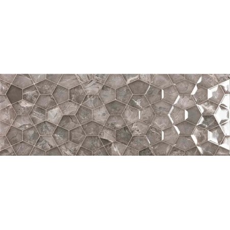 Midtown Graphite Decor 25x75cm (box of 9)