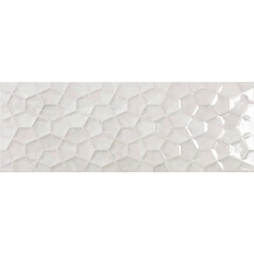 Midtown White Decor 25x75cm (box of 9)