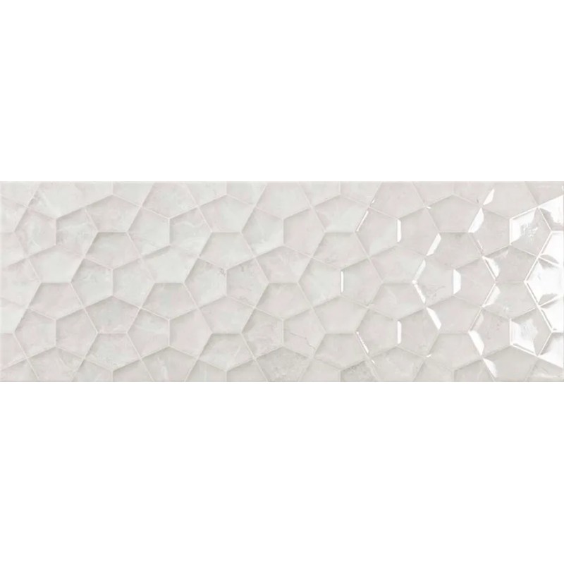 Midtown White Decor 25x75cm (box of 9)