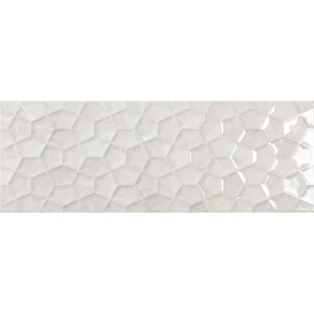 Midtown White Decor 25x75cm (box of 9)